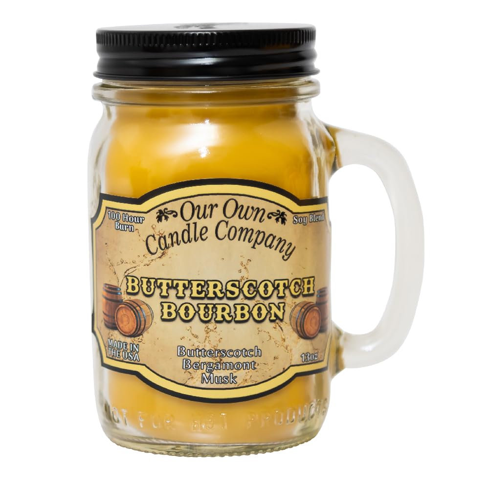Our Own Candle Company, Orange Creamsicle Scented Mason Jar Candle, 100 Hour Burn Time, 13 Ounces