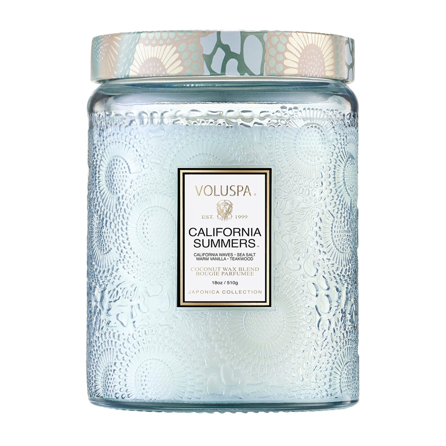 Voluspa Goji Tarocco Orange Candle, 18 oz, Coconut Wax Blend, Scented Candles for Home, 100 Hour Burn Time, Candle Jars