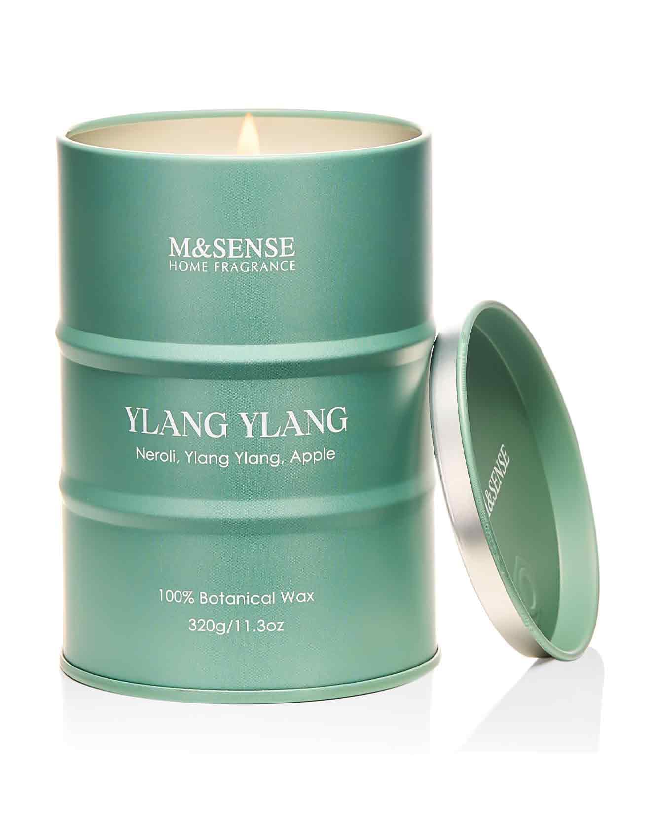 M&SENSE Wild Rose Natural Scented Candle, 70 Hours Long Lasting Soy Candles 11.3oz, Stress Relief Aromatherapy Candles for Women, Romantic Candle Gifts Valentines Day Gifts for Her