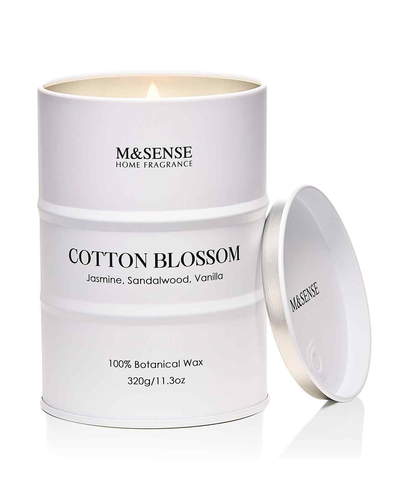 M&SENSE Wild Rose Natural Scented Candle, 70 Hours Long Lasting Soy Candles 11.3oz, Stress Relief Aromatherapy Candles for Women, Romantic Candle Gifts Valentines Day Gifts for Her