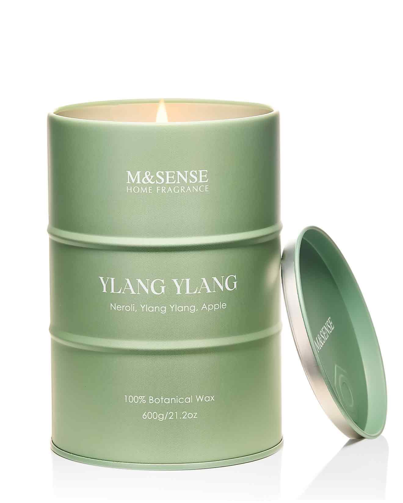 M&SENSE Wild Rose Natural Scented Candle, 70 Hours Long Lasting Soy Candles 11.3oz, Stress Relief Aromatherapy Candles for Women, Romantic Candle Gifts Valentines Day Gifts for Her