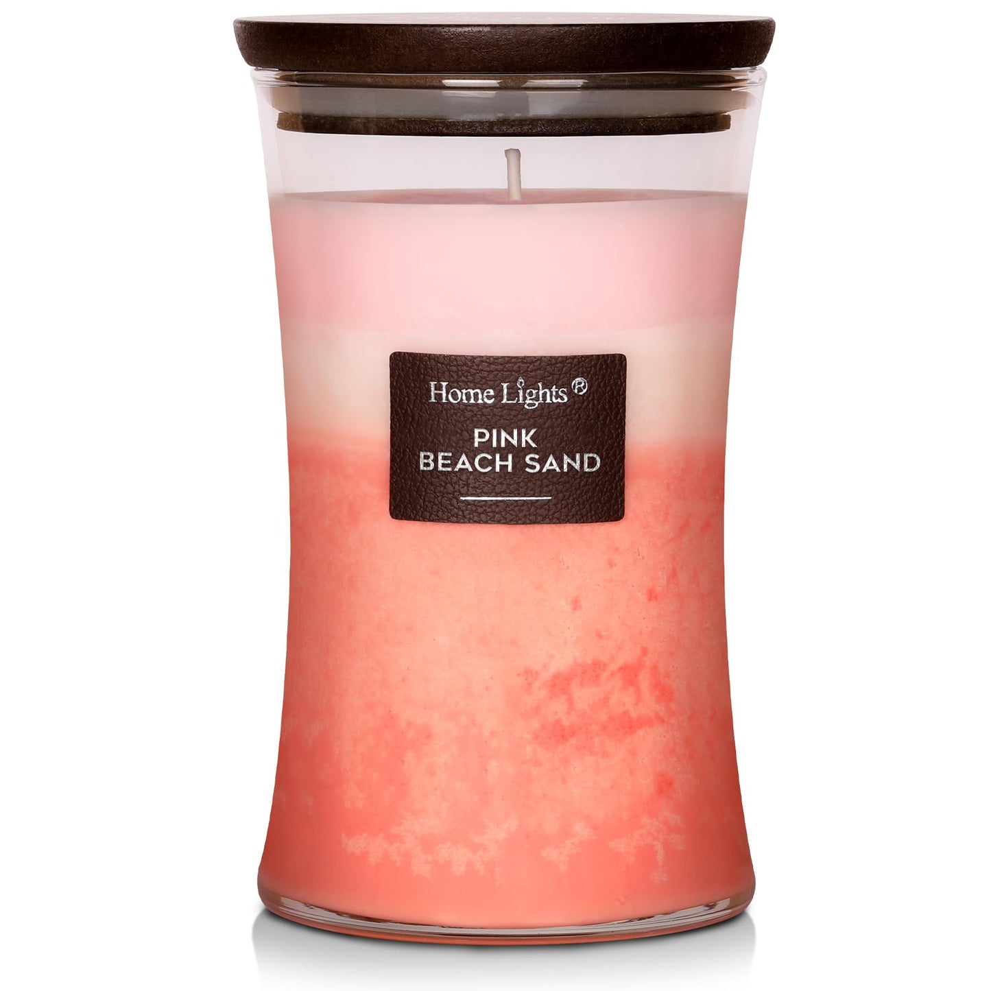 HomeLights 3-Layer Candles for Home Scented, 21.52 OZ Natural Soy Wax Scented Candles Burns Up to 100 Hours, Large Jar, White Tea & Clary Sage