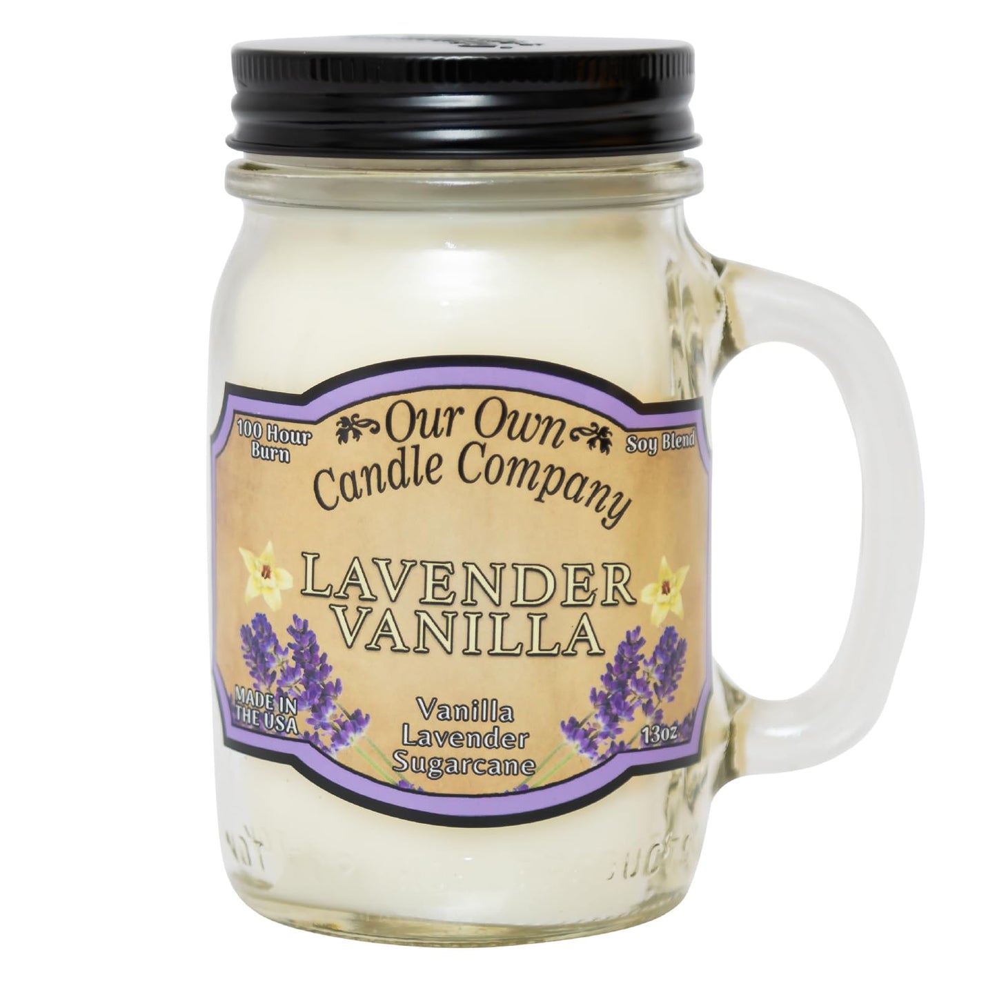 Our Own Candle Company, Orange Creamsicle Scented Mason Jar Candle, 100 Hour Burn Time, 13 Ounces