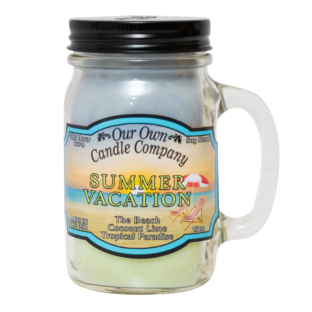 Our Own Candle Company, Orange Creamsicle Scented Mason Jar Candle, 100 Hour Burn Time, 13 Ounces