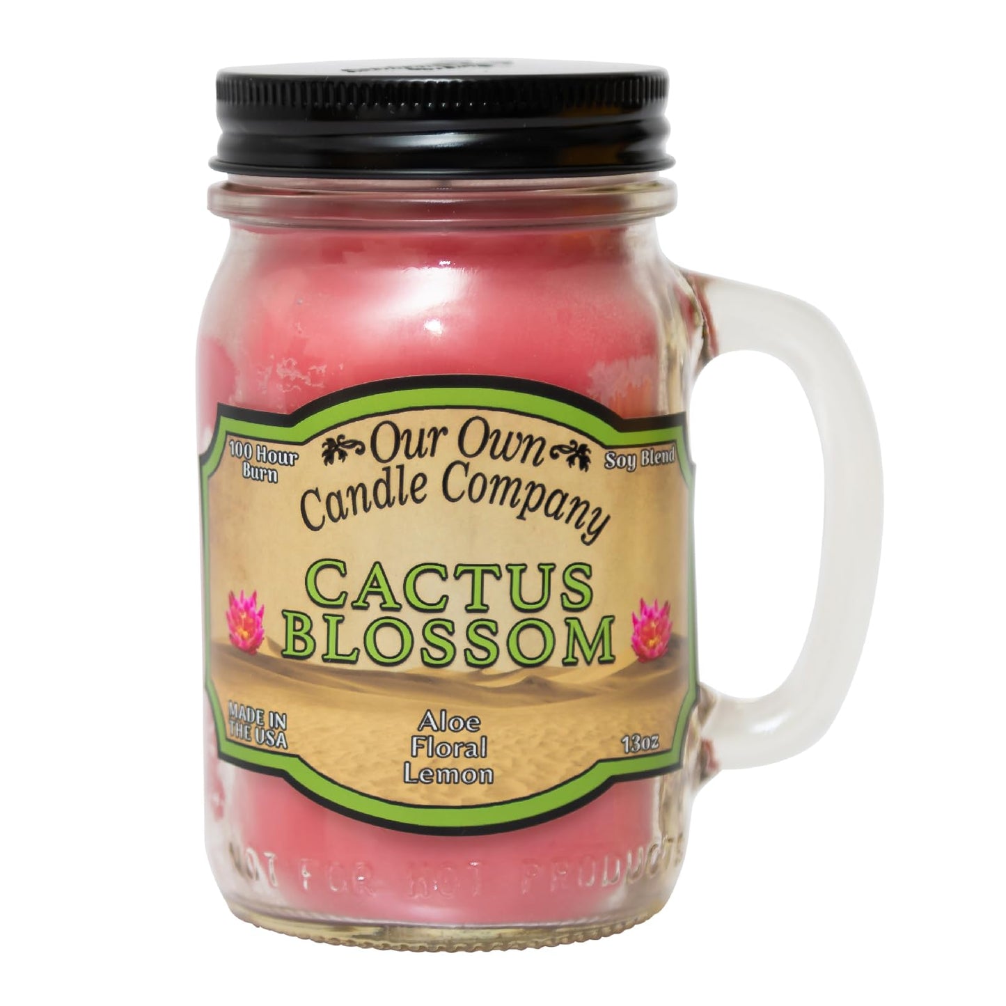 Our Own Candle Company, Orange Creamsicle Scented Mason Jar Candle, 100 Hour Burn Time, 13 Ounces
