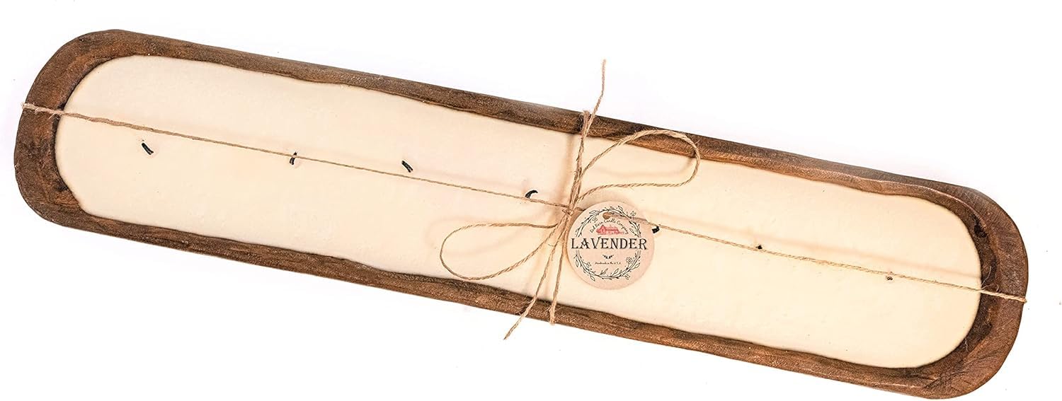 Red Barn Candle Company Wood Dough Bowl Candles | 100% Natural Soy Wax & Essential Oil Infused | Odor Eliminating + Pet Safe | Scented Candle Gifts for Men & Women (Lavender, 3-Wick)