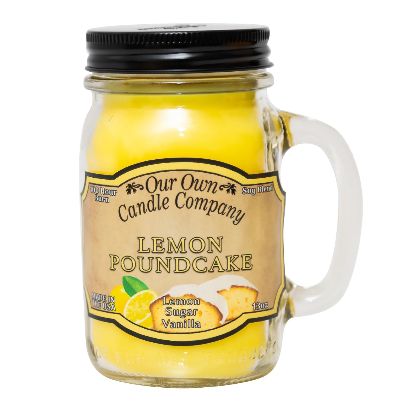 Our Own Candle Company, Orange Creamsicle Scented Mason Jar Candle, 100 Hour Burn Time, 13 Ounces