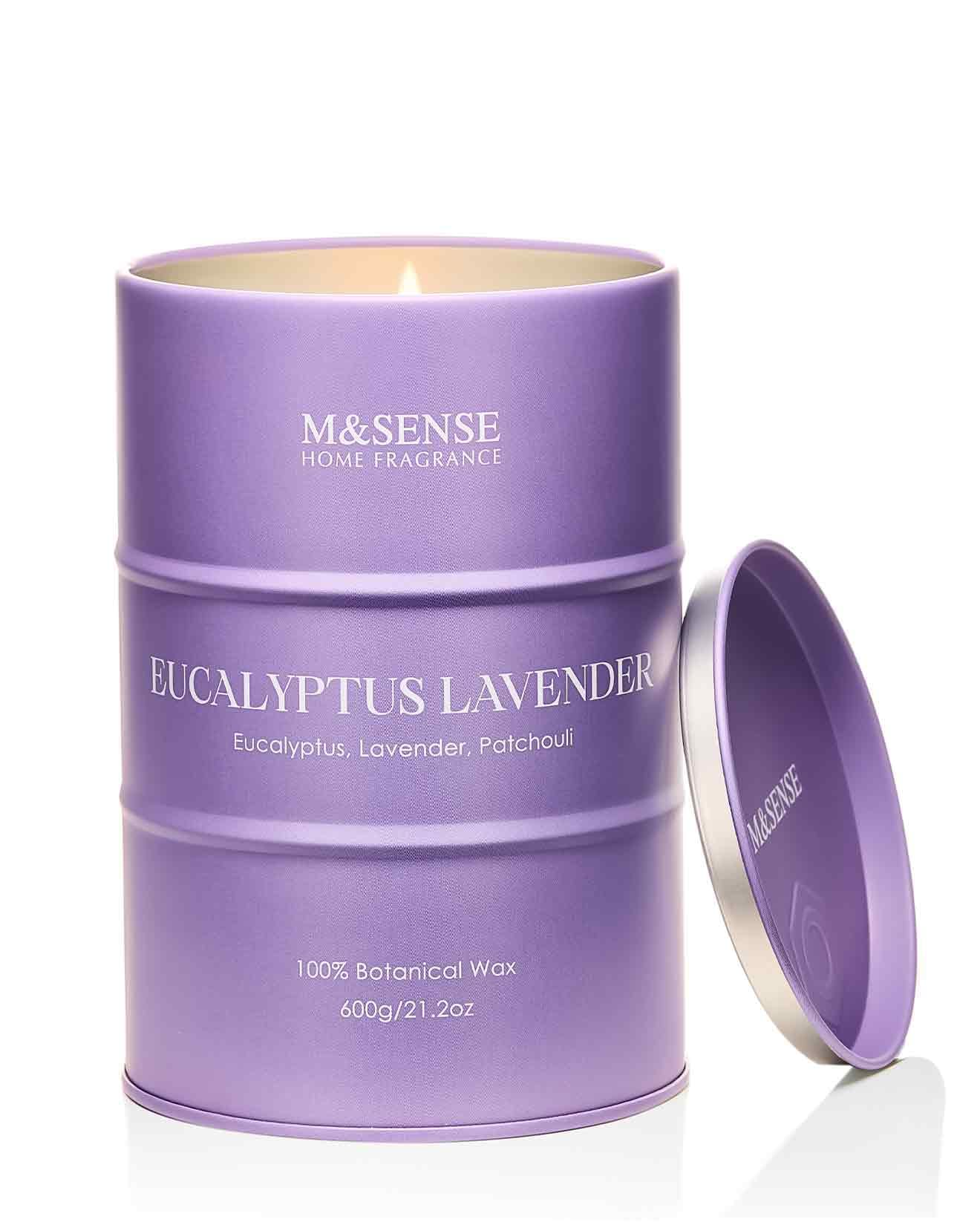 M&SENSE Wild Rose Natural Scented Candle, 70 Hours Long Lasting Soy Candles 11.3oz, Stress Relief Aromatherapy Candles for Women, Romantic Candle Gifts Valentines Day Gifts for Her