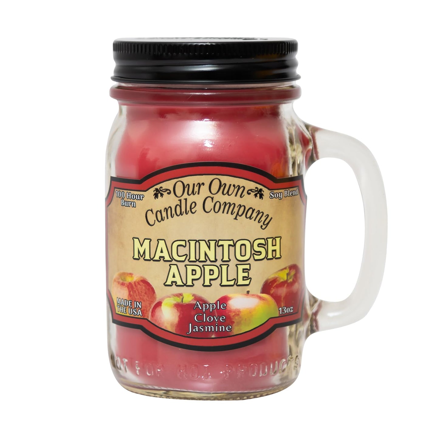 Our Own Candle Company, Orange Creamsicle Scented Mason Jar Candle, 100 Hour Burn Time, 13 Ounces