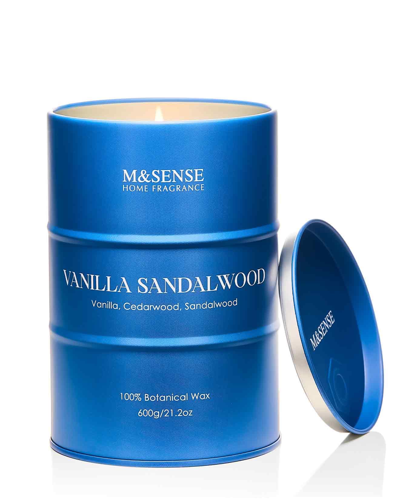 M&SENSE Wild Rose Natural Scented Candle, 70 Hours Long Lasting Soy Candles 11.3oz, Stress Relief Aromatherapy Candles for Women, Romantic Candle Gifts Valentines Day Gifts for Her