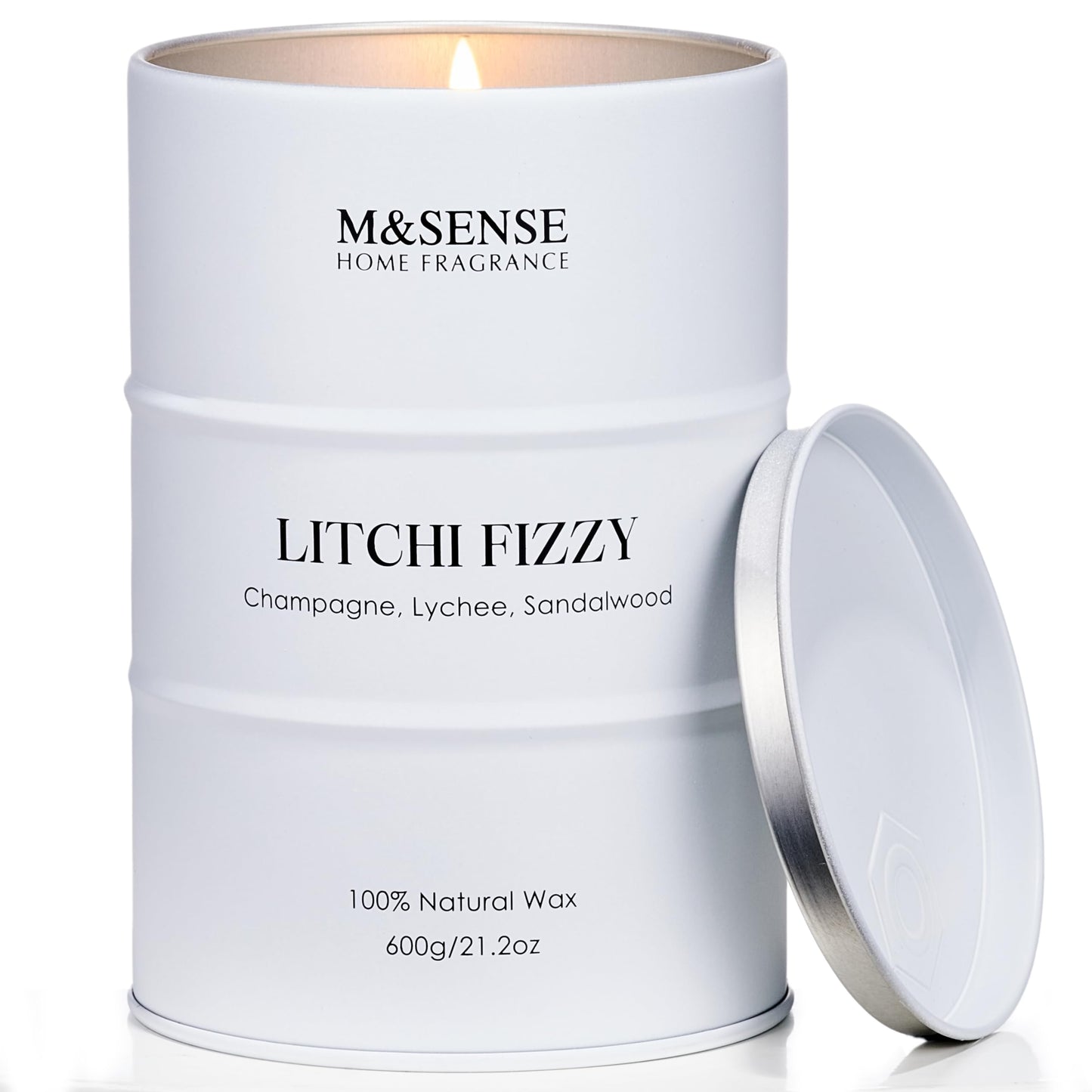 M&SENSE Wild Rose Natural Scented Candle, 70 Hours Long Lasting Soy Candles 11.3oz, Stress Relief Aromatherapy Candles for Women, Romantic Candle Gifts Valentines Day Gifts for Her