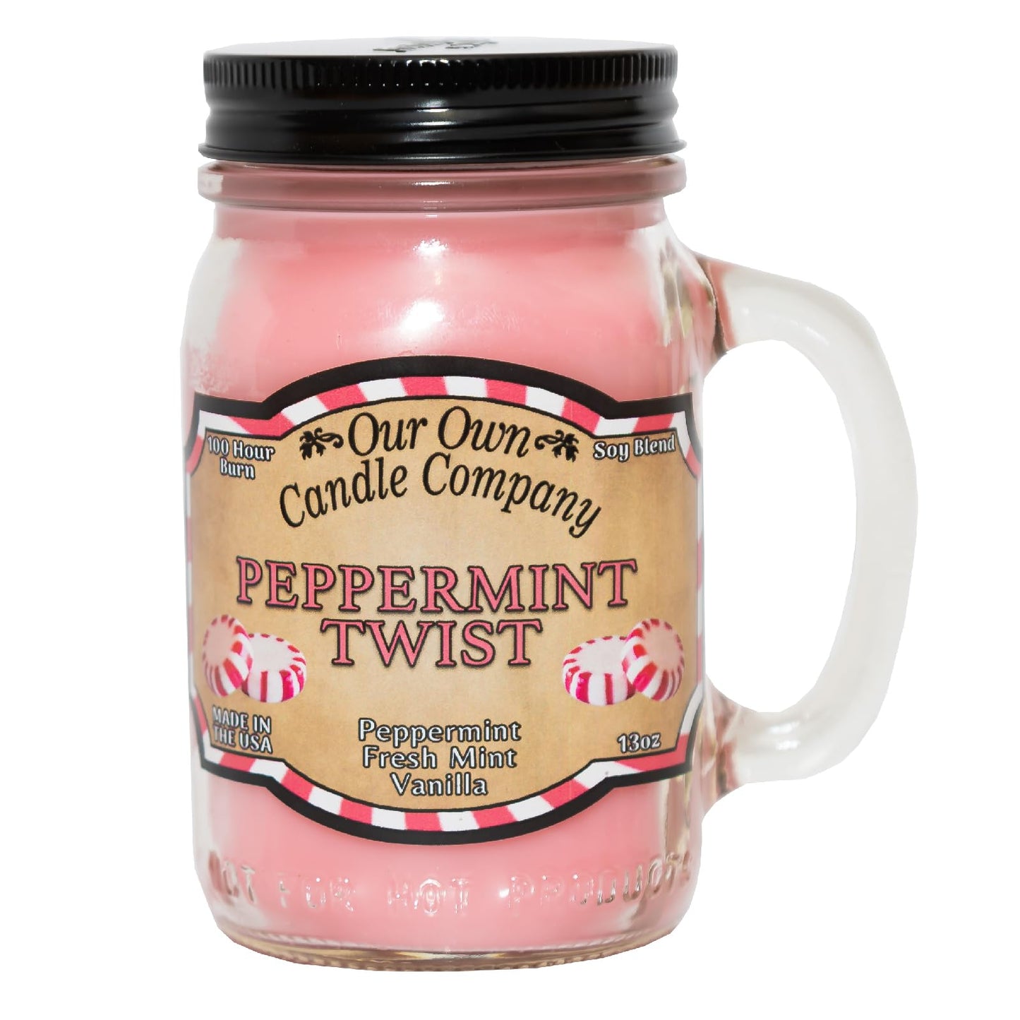 Our Own Candle Company, Orange Creamsicle Scented Mason Jar Candle, 100 Hour Burn Time, 13 Ounces