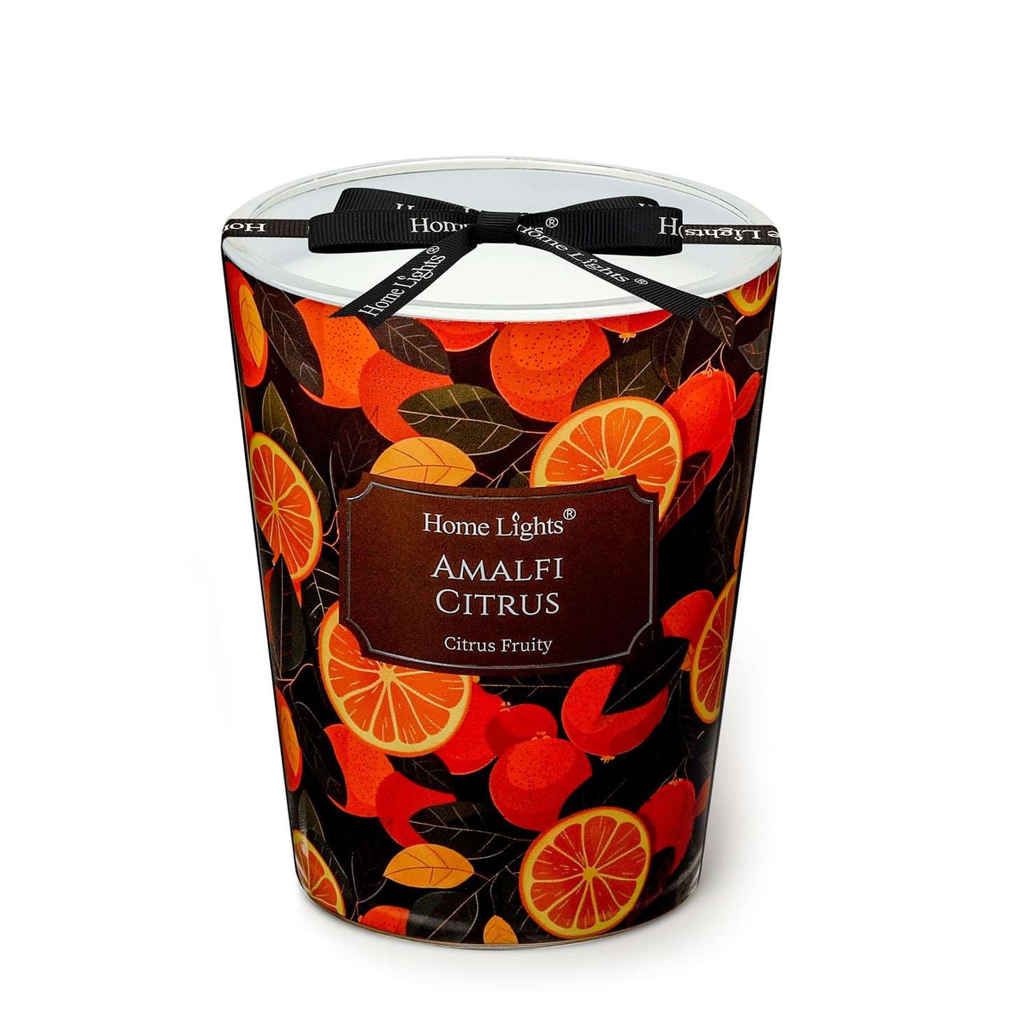 HomeLights 1-Wick Candles for Home Scented - 6.7oz Soy Wax Blend Candle Long-Lasting Fragrance, Industrial Chic Home Decor and Housewarming Gifts, Fireside Wood & Glow