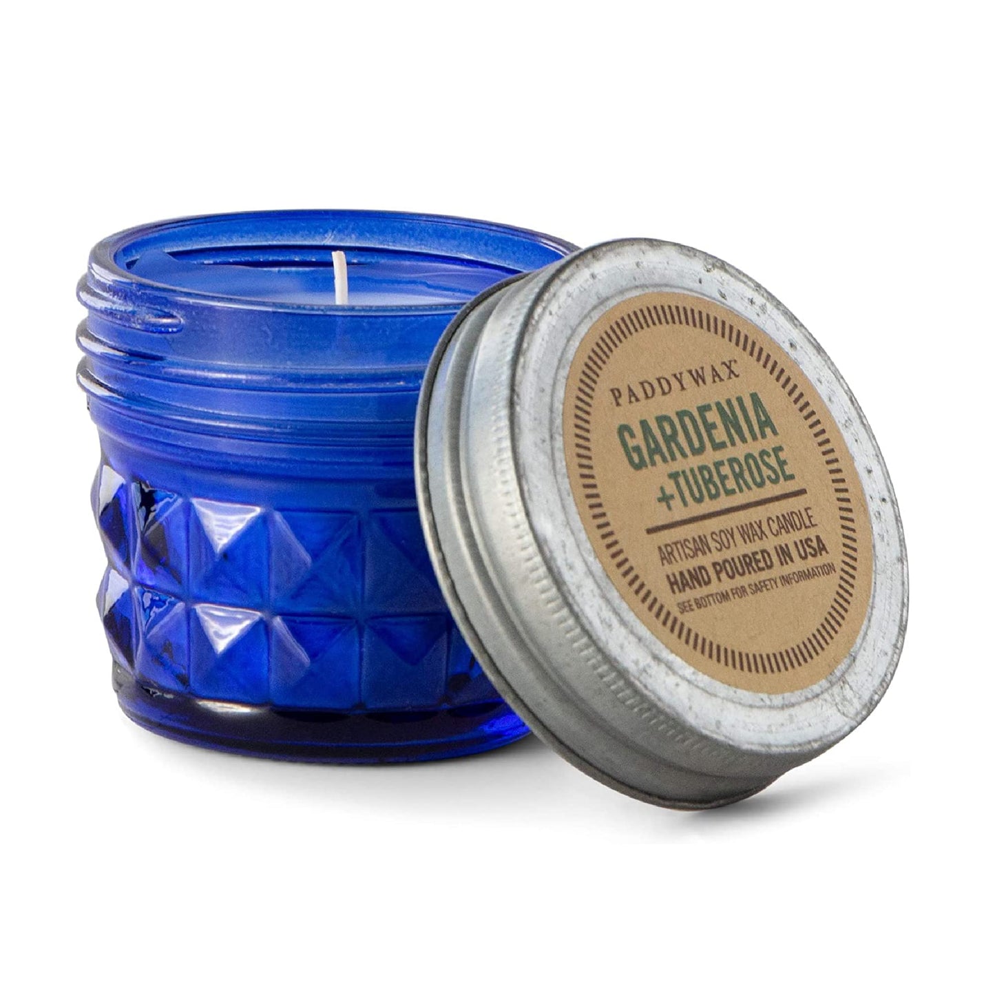 Paddywax Scented Candles Relish Collection Soy Wax Artisan Candle in Glass Jar with Lid, 9.5-Ounce, Pomegranate + Spruce