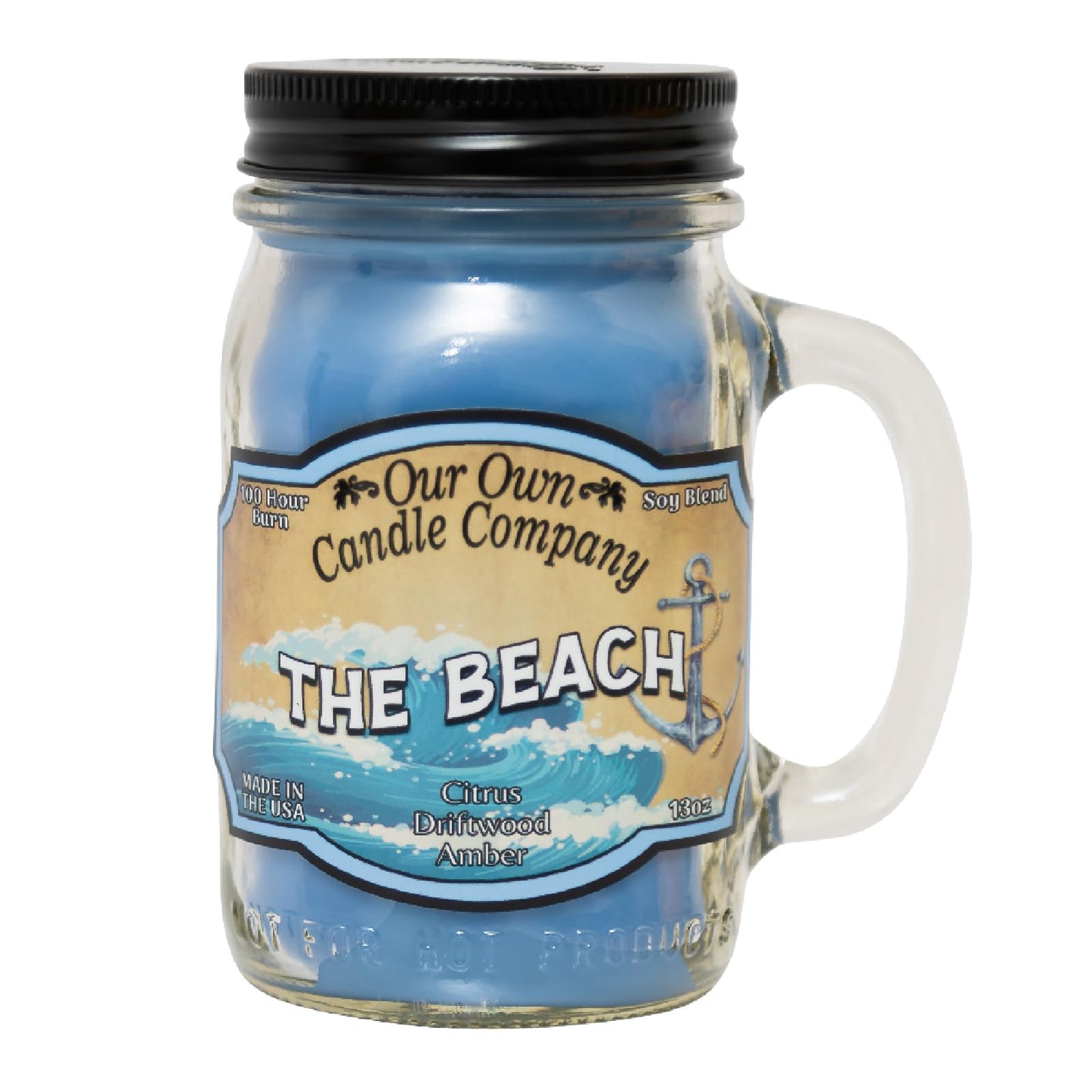 Our Own Candle Company, Orange Creamsicle Scented Mason Jar Candle, 100 Hour Burn Time, 13 Ounces
