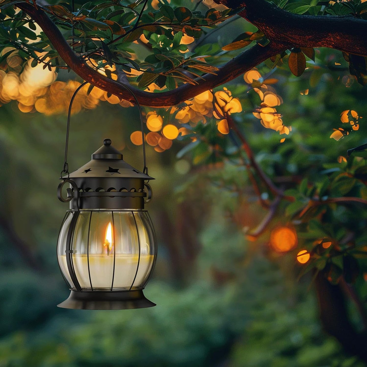 Scented Candles Gifts Set for Women, 2X 6 oz Aromatherapy Jar Candles for Home, Vanilla & Lavender Soy Wax Long Lasting Retro Lantern Candles Perfect for Stress Relief Mum Yoga Bath Spa Christmas