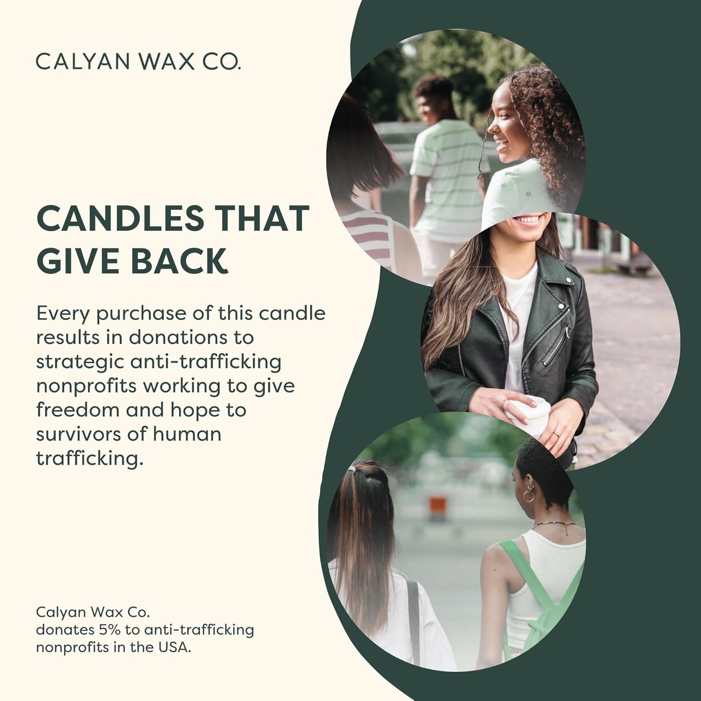 Calyan Wax Co. Lavender & Bergamot 3 Wick Scented Candle - 43 Hour Burn - Luxury 3 Wick Soy Candles - Non Toxic Soy Wax Candles - Long Lasting Large Glass Jar Candle for Home - 14.9oz