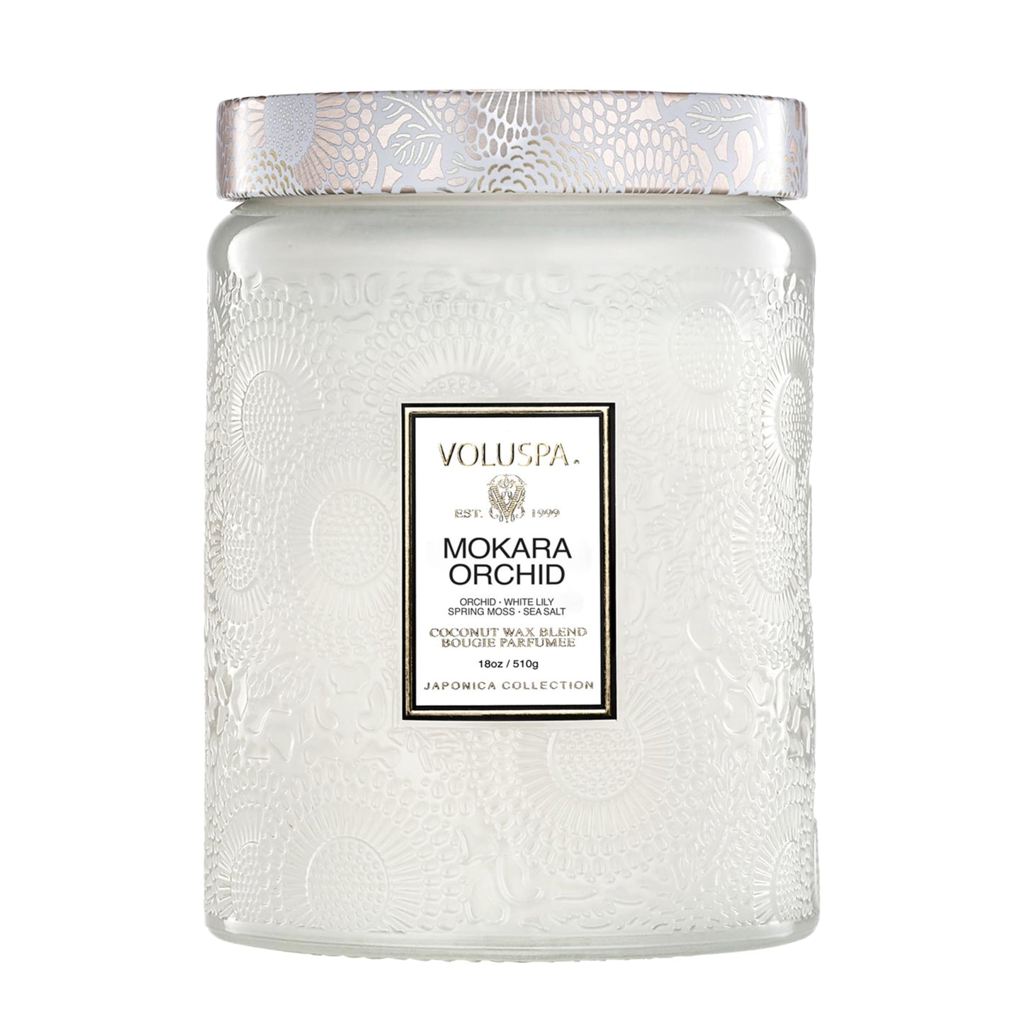 Voluspa Goji Tarocco Orange Candle, 18 oz, Coconut Wax Blend, Scented Candles for Home, 100 Hour Burn Time, Candle Jars