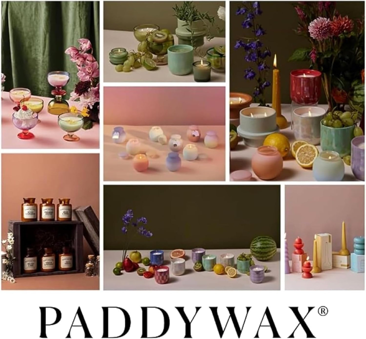 Paddywax Artisan Apothecary Scented Candle with Lid in Reusable Glass Jar, Clean-Burn Soy Candle with Approx. 54 Hour Burn Time, Sea Salt & Sage, 8 oz.