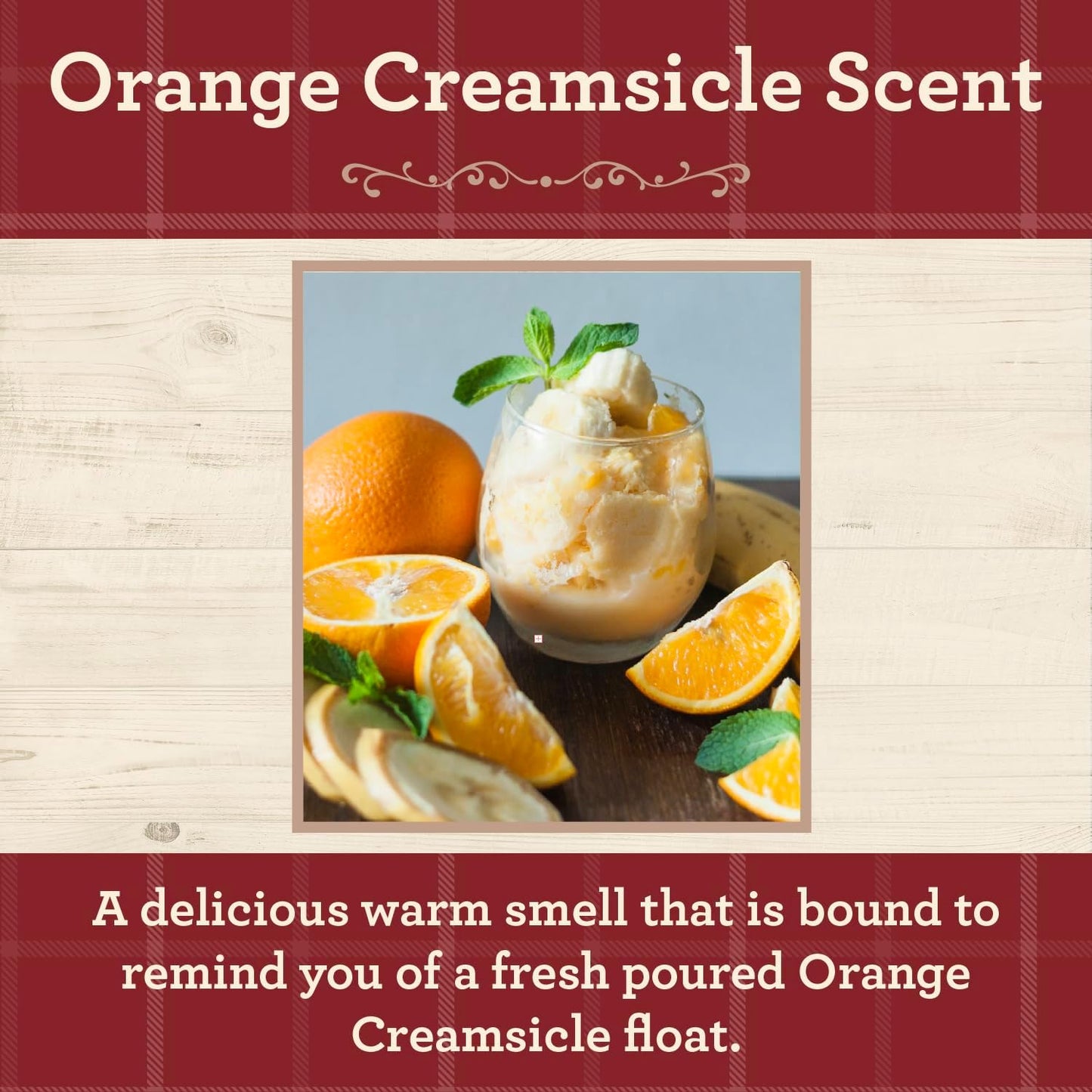 Our Own Candle Company, Orange Creamsicle Scented Mason Jar Candle, 100 Hour Burn Time, 13 Ounces