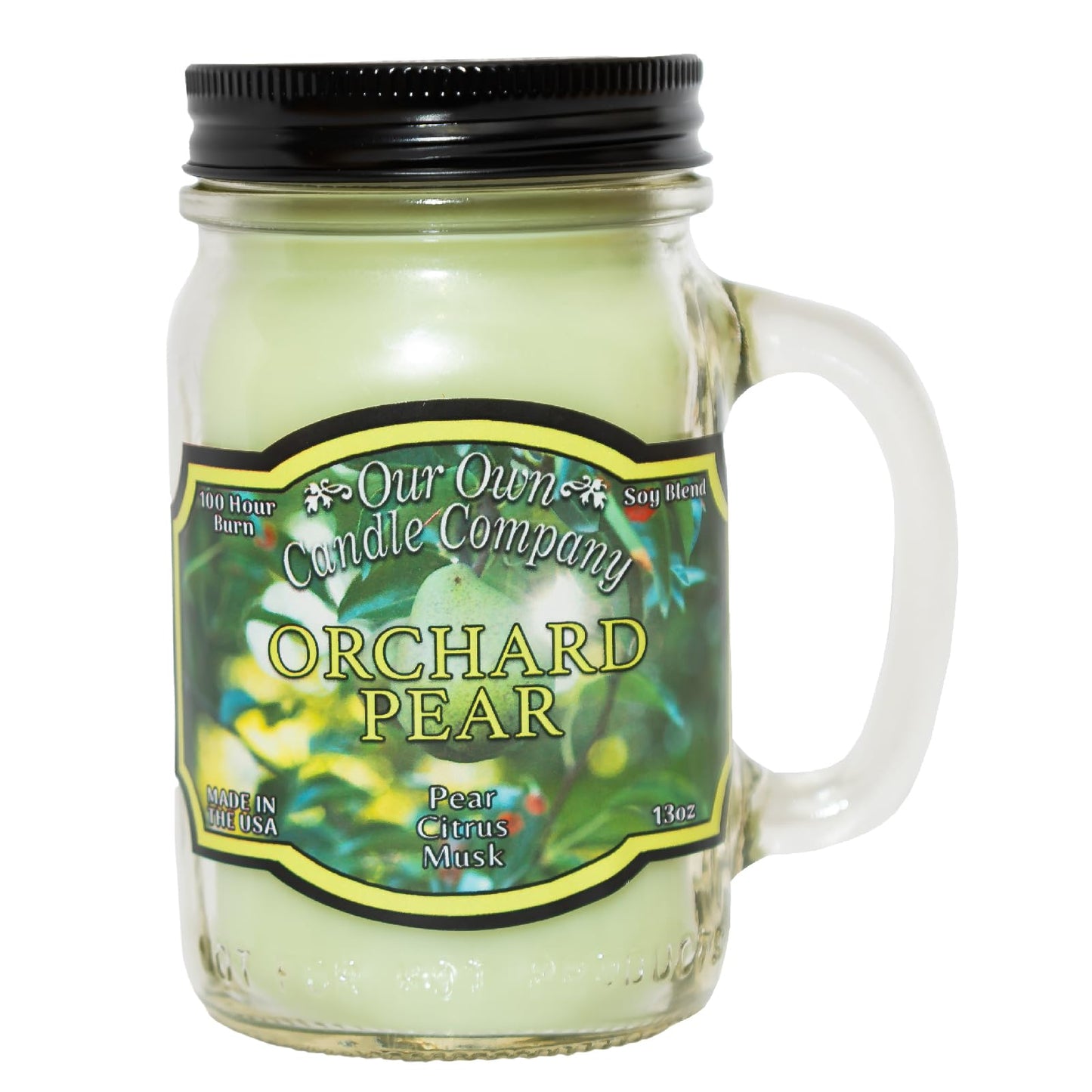 Our Own Candle Company, Orange Creamsicle Scented Mason Jar Candle, 100 Hour Burn Time, 13 Ounces