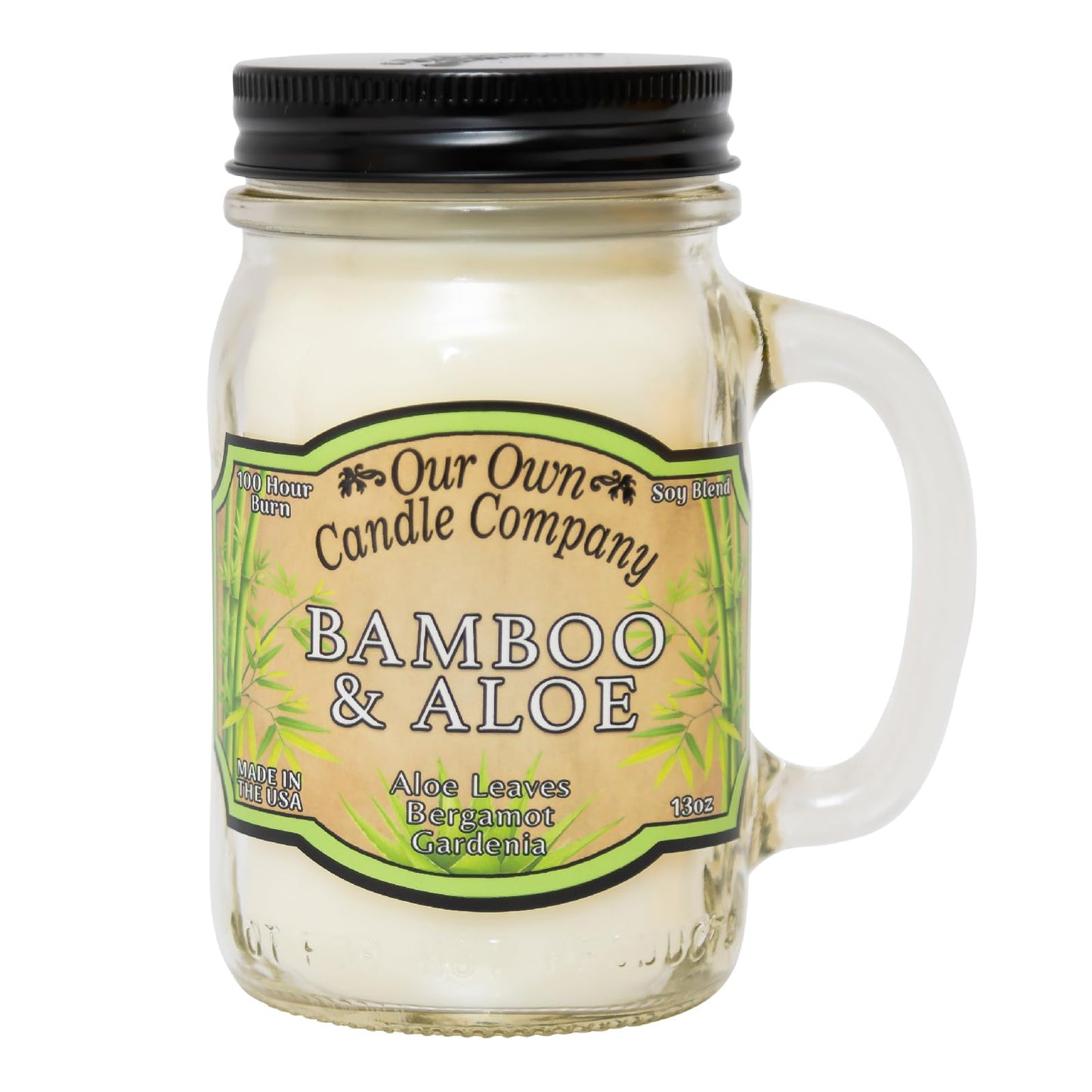 Our Own Candle Company, Orange Creamsicle Scented Mason Jar Candle, 100 Hour Burn Time, 13 Ounces