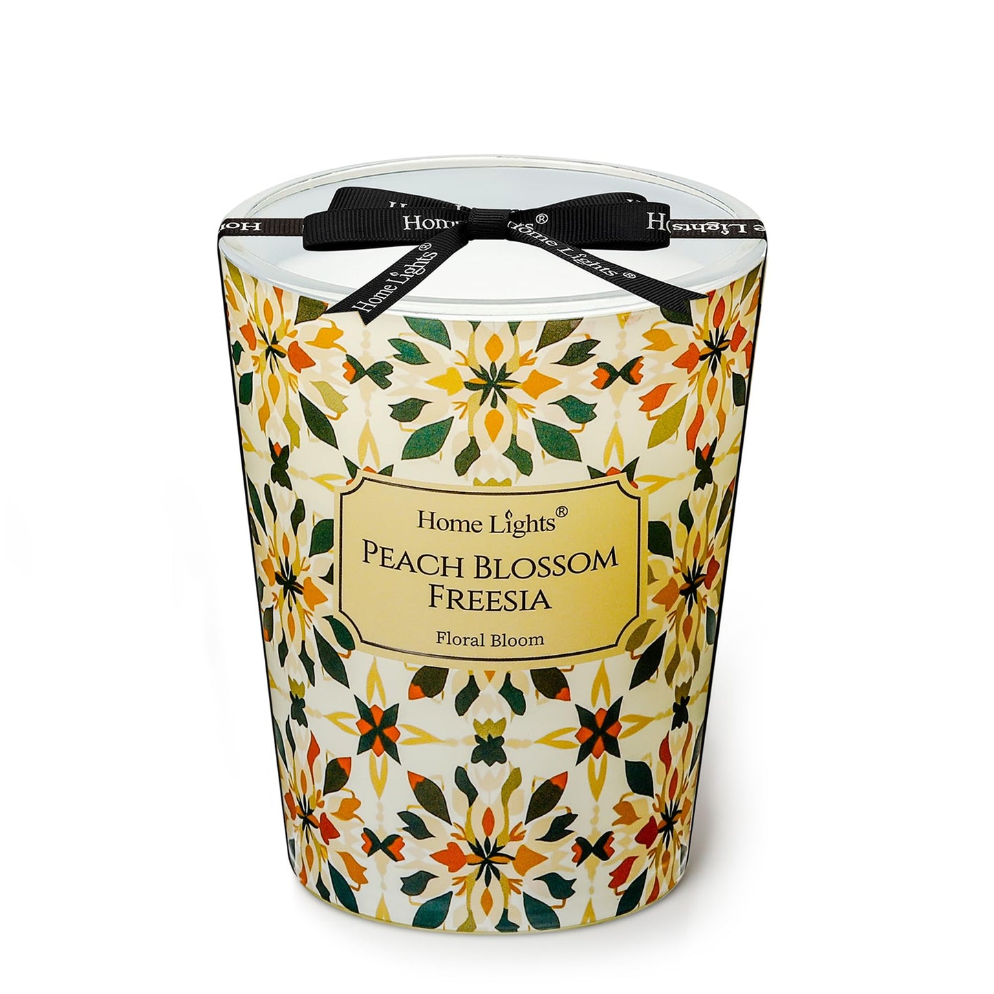 HomeLights 1-Wick Candles for Home Scented - 6.7oz Soy Wax Blend Candle Long-Lasting Fragrance, Industrial Chic Home Decor and Housewarming Gifts, Fireside Wood & Glow