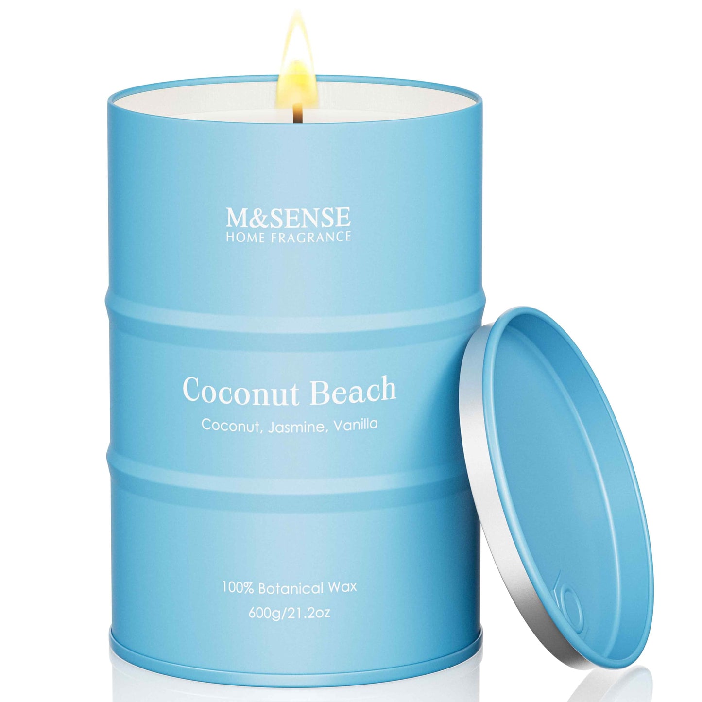 M&SENSE Wild Rose Natural Scented Candle, 70 Hours Long Lasting Soy Candles 11.3oz, Stress Relief Aromatherapy Candles for Women, Romantic Candle Gifts Valentines Day Gifts for Her