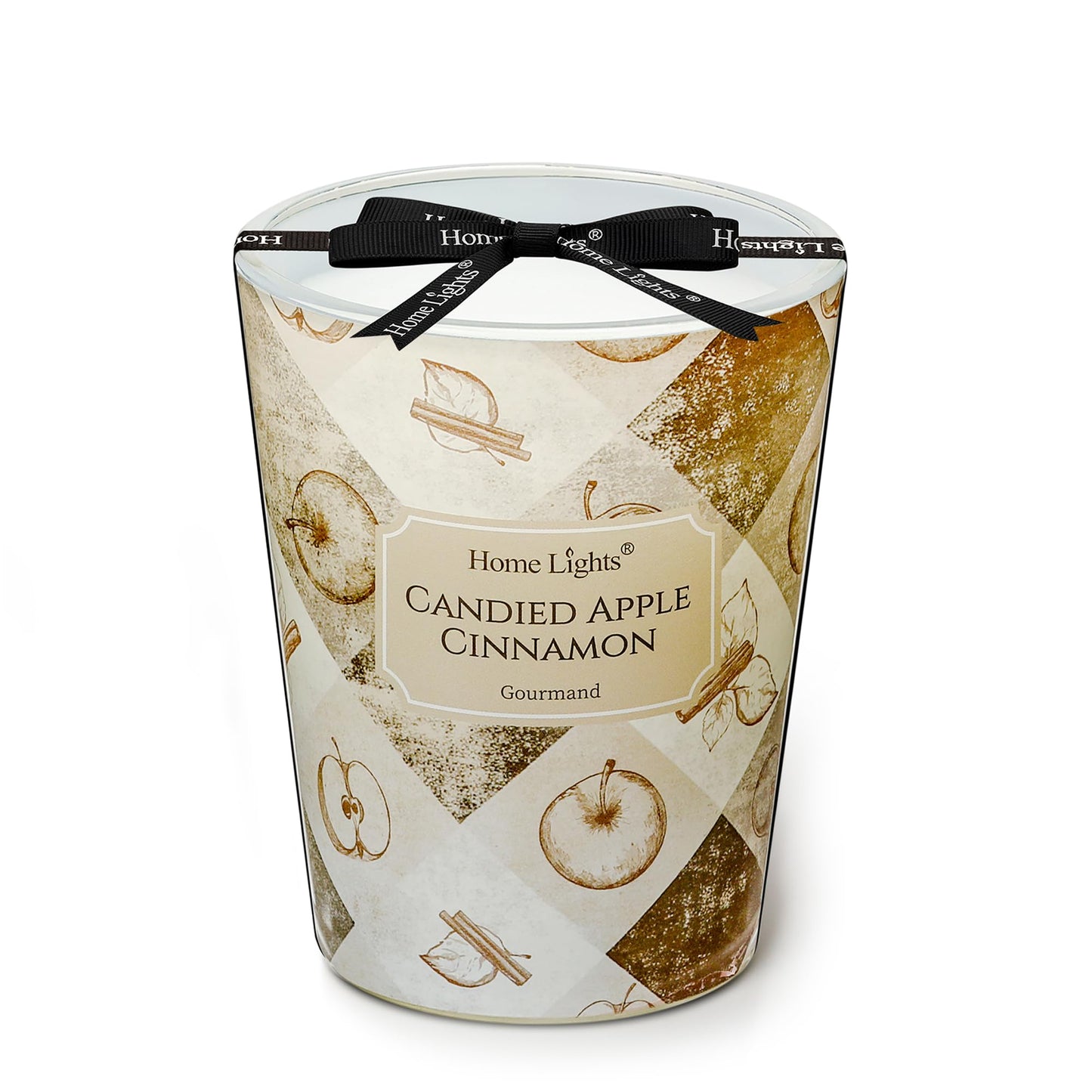 HomeLights 1-Wick Candles for Home Scented - 6.7oz Soy Wax Blend Candle Long-Lasting Fragrance, Industrial Chic Home Decor and Housewarming Gifts, Fireside Wood & Glow