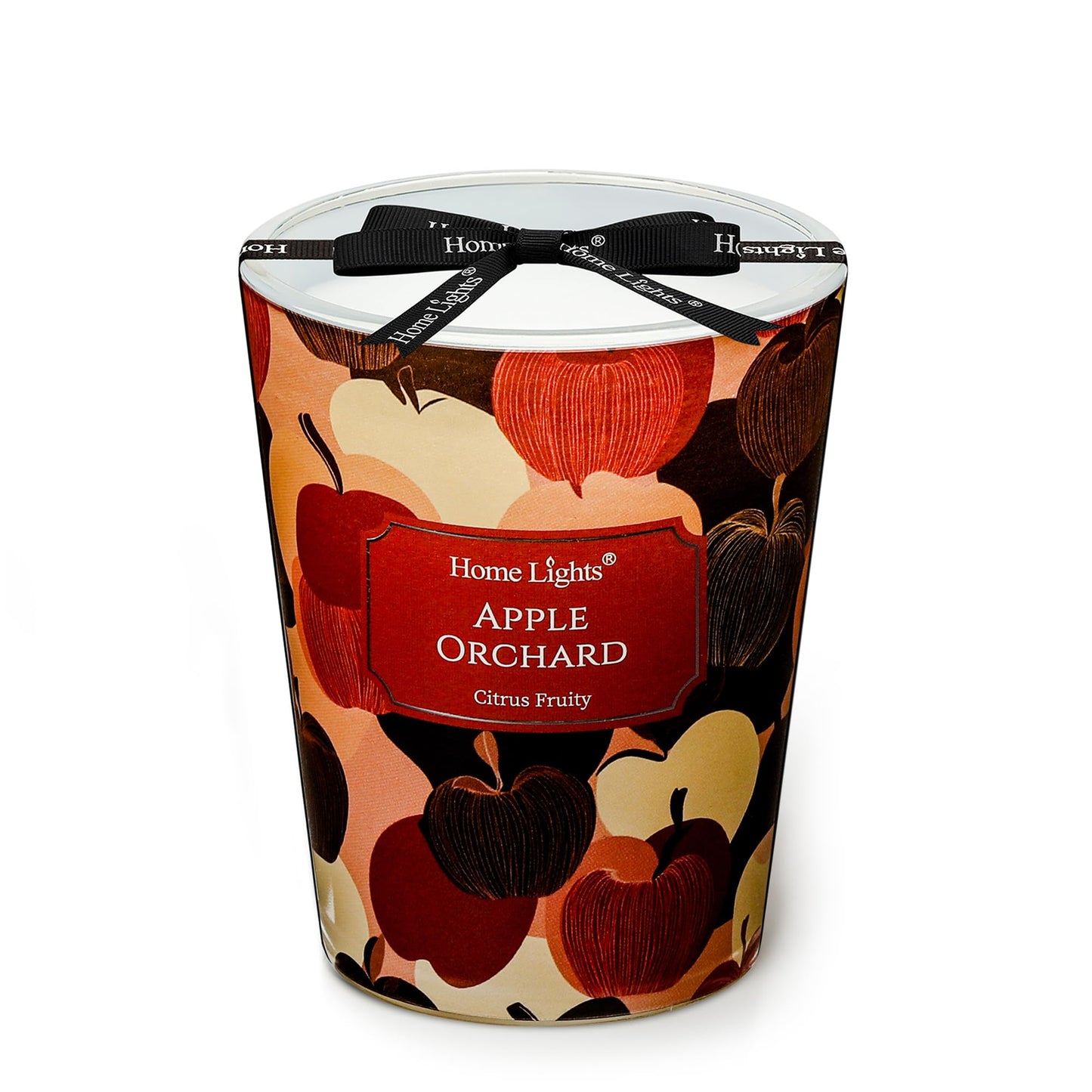 HomeLights 1-Wick Candles for Home Scented - 6.7oz Soy Wax Blend Candle Long-Lasting Fragrance, Industrial Chic Home Decor and Housewarming Gifts, Fireside Wood & Glow