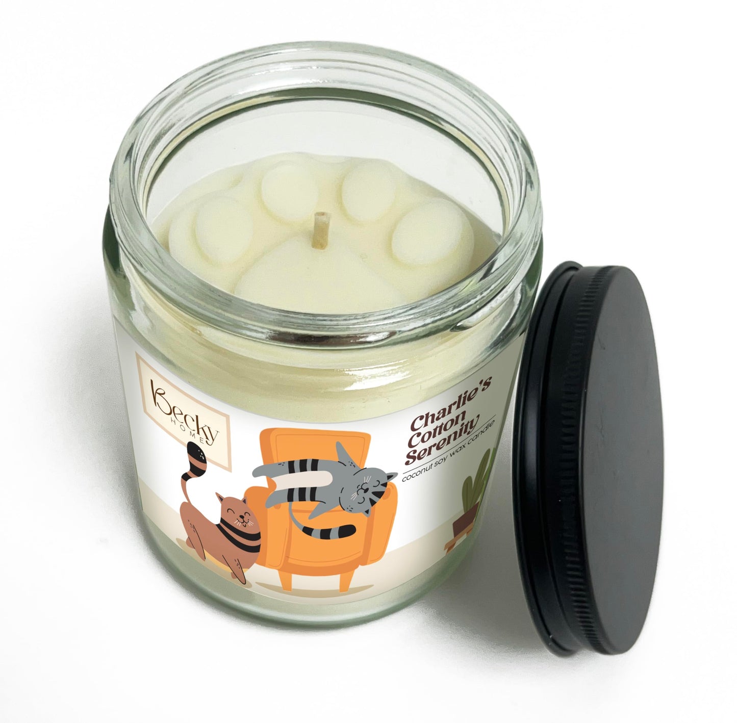 9oz Pet Odor Eliminator Deodorizer Candle, Long-Lasting Lavender Scented, Non Toxic, Natural Plant-Based Wax Blend