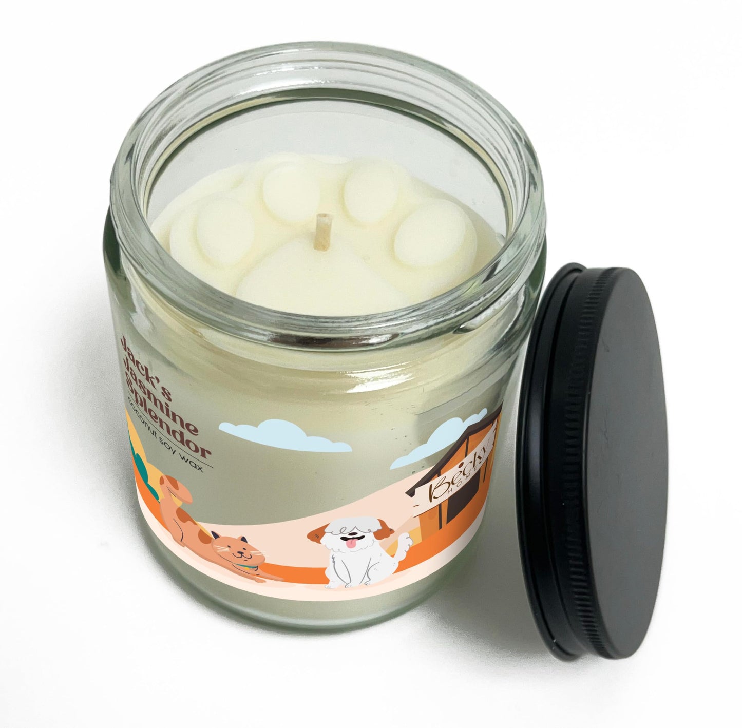 9oz Pet Odor Eliminator Deodorizer Candle, Long-Lasting Lavender Scented, Non Toxic, Natural Plant-Based Wax Blend