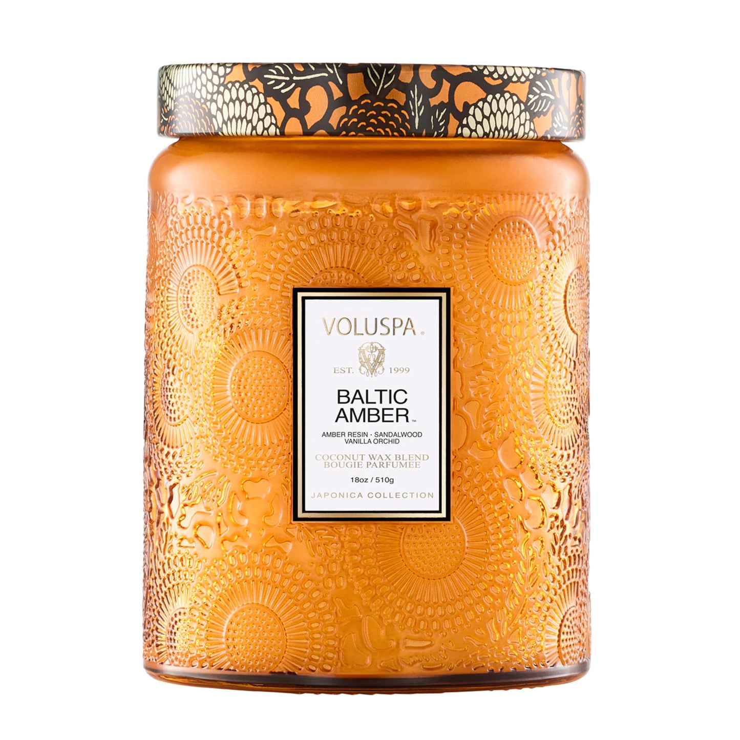 Voluspa Goji Tarocco Orange Candle, 18 oz, Coconut Wax Blend, Scented Candles for Home, 100 Hour Burn Time, Candle Jars