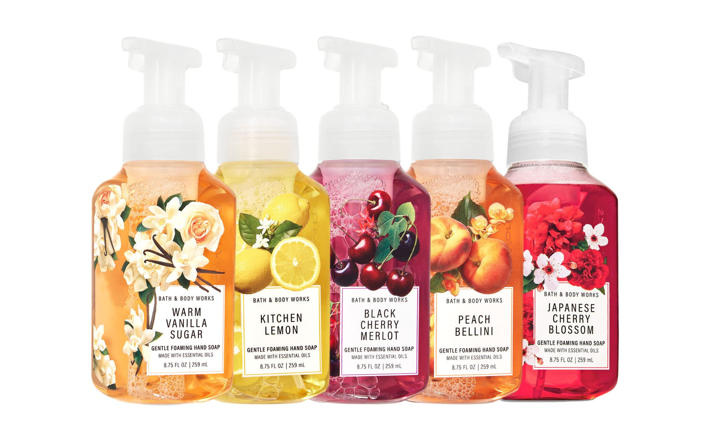 Bath & Body Works Assorted 5 Pack Gentle Foaming Hand Soap