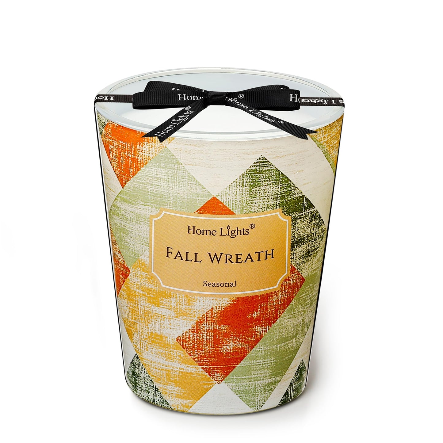 HomeLights 1-Wick Candles for Home Scented - 6.7oz Soy Wax Blend Candle Long-Lasting Fragrance, Industrial Chic Home Decor and Housewarming Gifts, Fireside Wood & Glow