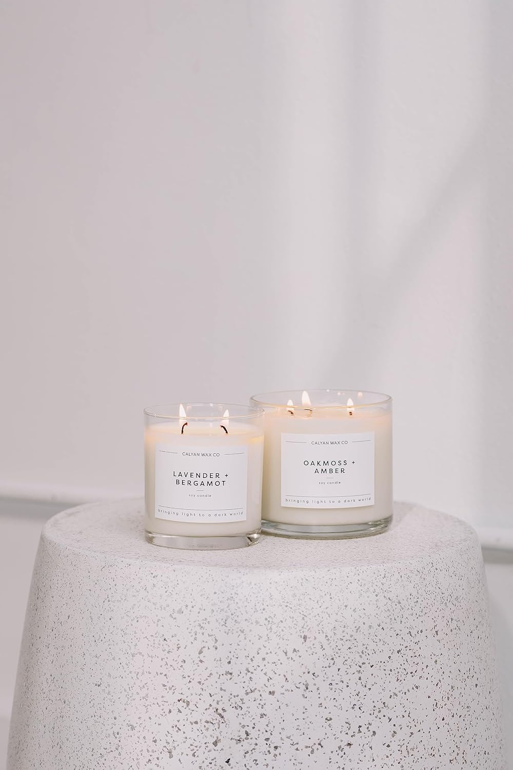 Calyan Wax Co. Apples & Maple Bourbon 3 Wick Scented Candle - 43 Hour Burn - Luxury 3 Wick Soy Candles - Non Toxic Soy Wax Candles - Long Lasting Large Glass Jar Candle for Home - 14.9oz