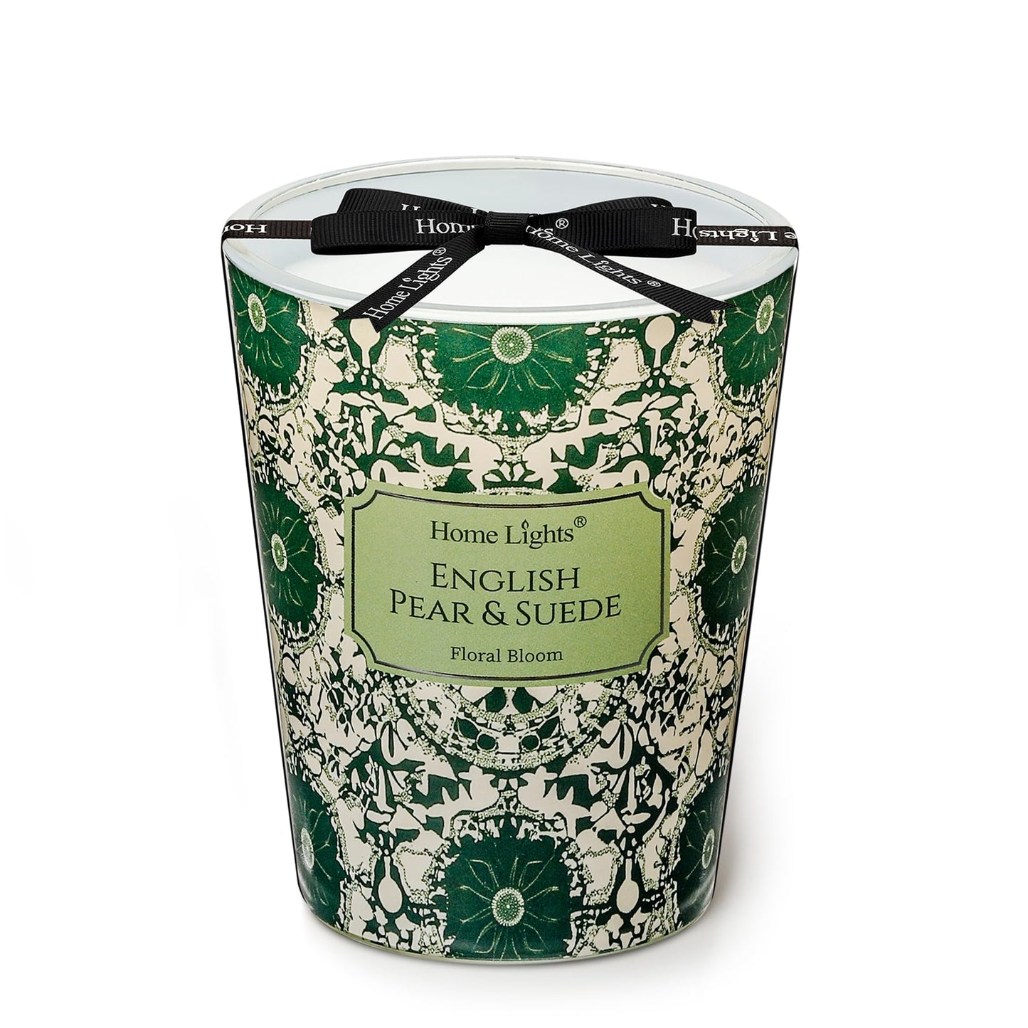 HomeLights 1-Wick Candles for Home Scented - 6.7oz Soy Wax Blend Candle Long-Lasting Fragrance, Industrial Chic Home Decor and Housewarming Gifts, Fireside Wood & Glow