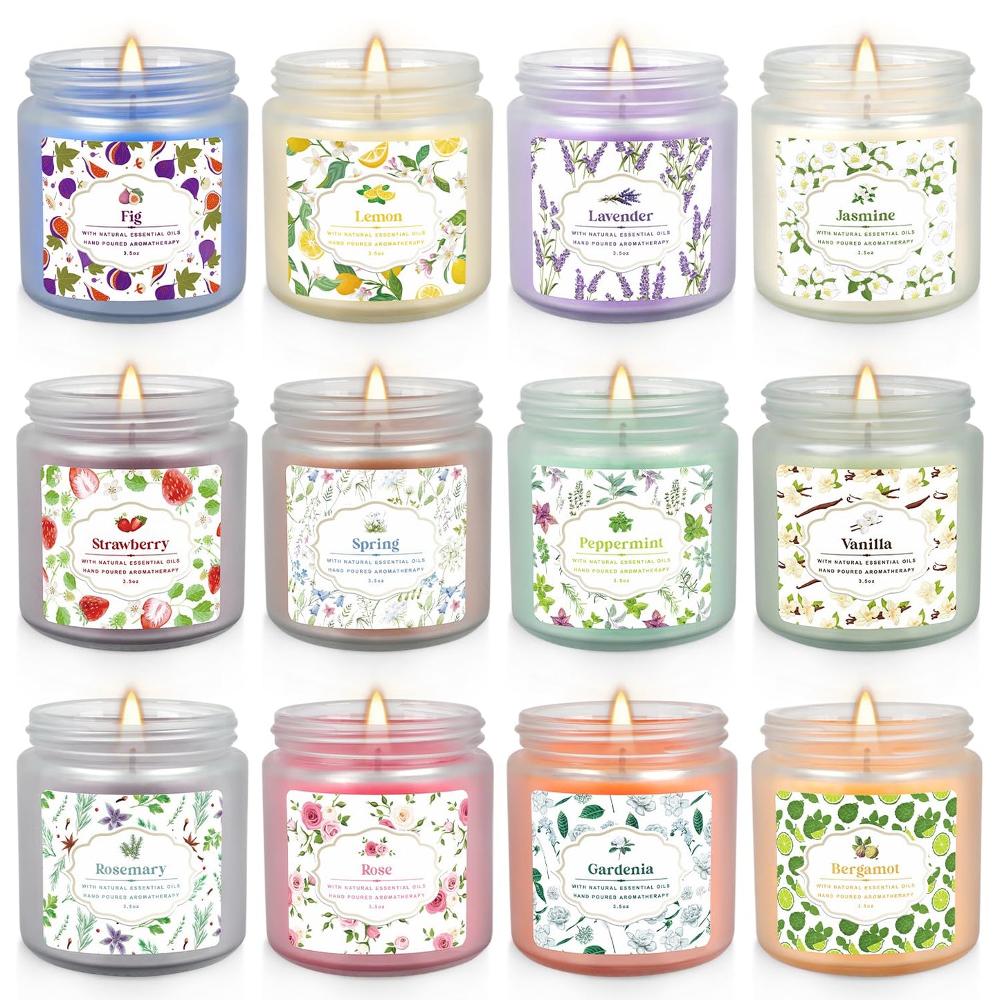 Scented Candles Gifts Set 36 Pack Soy Wax Travel Tin Jar Candles,Aromatherapy Candles for Home 2.5 OZ Scented Candles for Mom for Christmas, Birthday, Thanksgiving, Mother's Day,Valentine'sDay