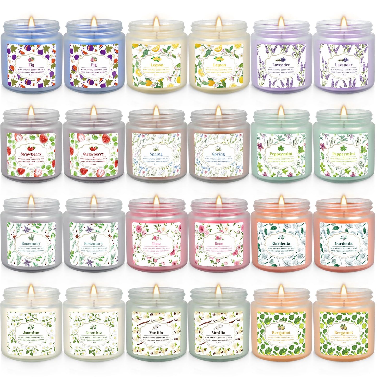 Scented Candles Gifts Set 36 Pack Soy Wax Travel Tin Jar Candles,Aromatherapy Candles for Home 2.5 OZ Scented Candles for Mom for Christmas, Birthday, Thanksgiving, Mother's Day,Valentine'sDay