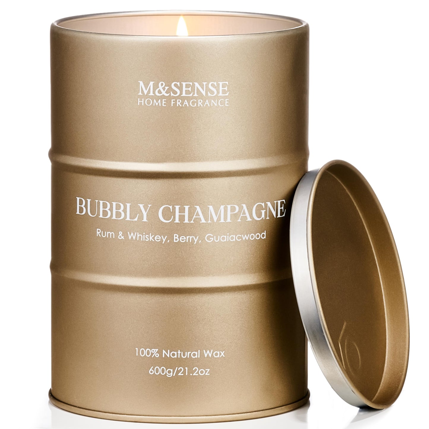 M&SENSE Wild Rose Natural Scented Candle, 70 Hours Long Lasting Soy Candles 11.3oz, Stress Relief Aromatherapy Candles for Women, Romantic Candle Gifts Valentines Day Gifts for Her