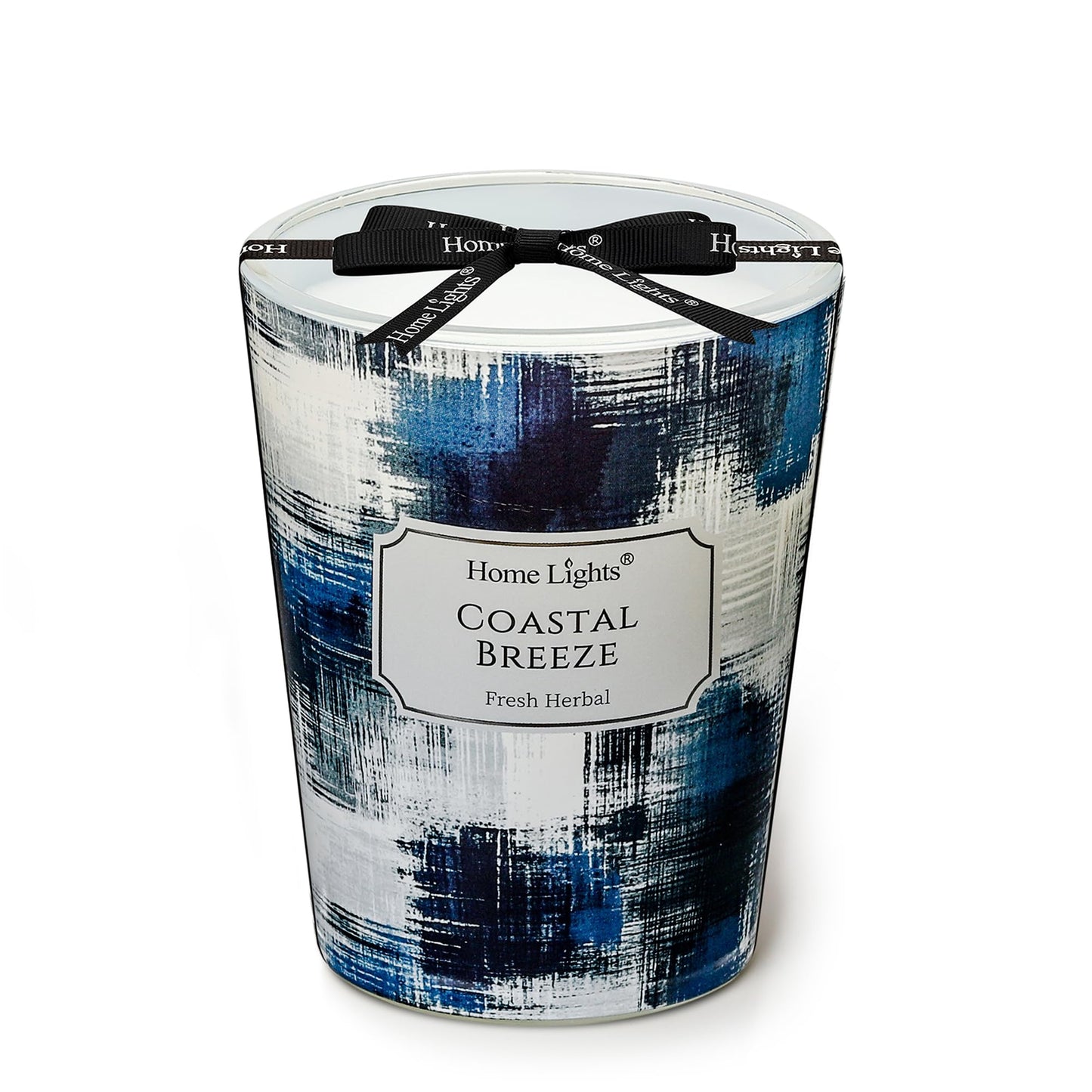 HomeLights 1-Wick Candles for Home Scented - 6.7oz Soy Wax Blend Candle Long-Lasting Fragrance, Industrial Chic Home Decor and Housewarming Gifts, Fireside Wood & Glow